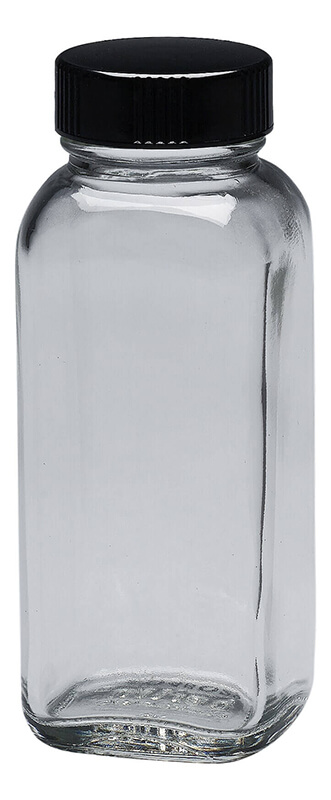 8 oz. French Square Bottle 43-400